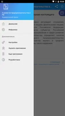 О развитии предпринимательства android App screenshot 5